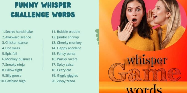 Whisper Game Words