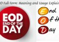EOD Full Form