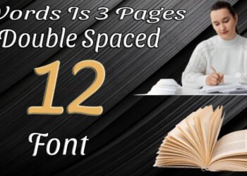 Words Is 3 Pages Double Spaced 12 Font