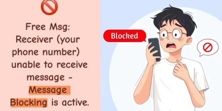 receiver unable to receive message blocking is active